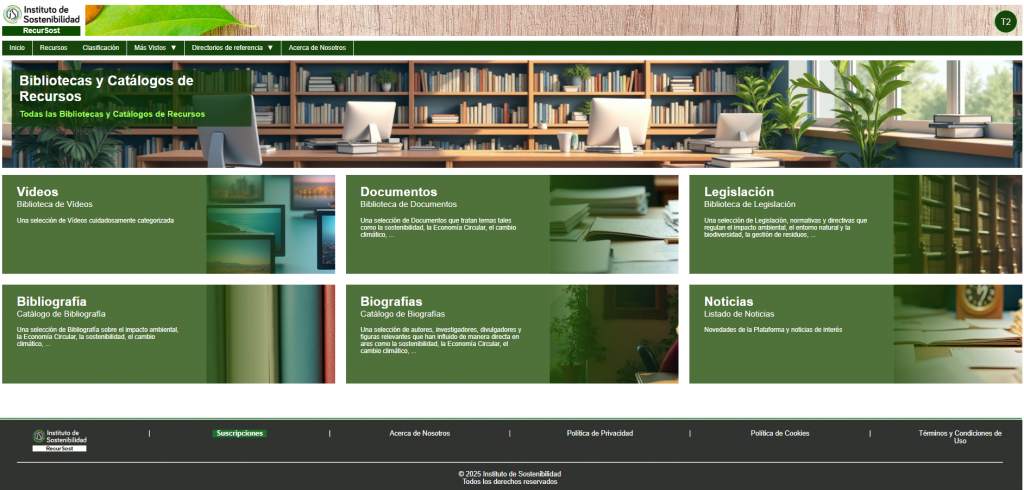 RecurSost. Plataforma digital de sostenibilidad